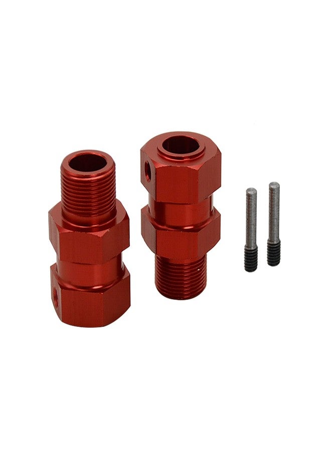 FLMLF Alloy CNC Rear Wheel Extended Shaft Hex Hub 24mm Red Fit 1/5 HPI RV KM Baja 5B 5T - Image 5